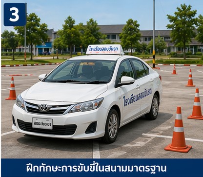เรียนขับรถสำหรับผู้หญิง 9Driver บรรยากาศการเรียน 4