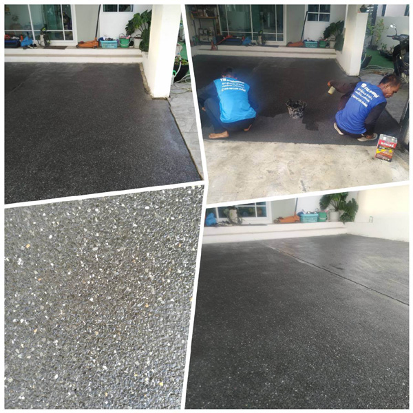 ช่างคอนกรีตแสตมป์ลานจอดรถหนองจอก โทร 091-7966466